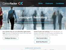 Tablet Screenshot of careerfactorllc.com